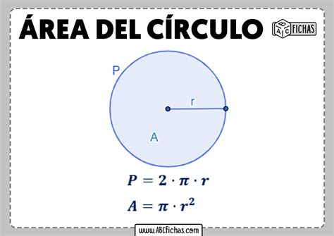 formula del circulo